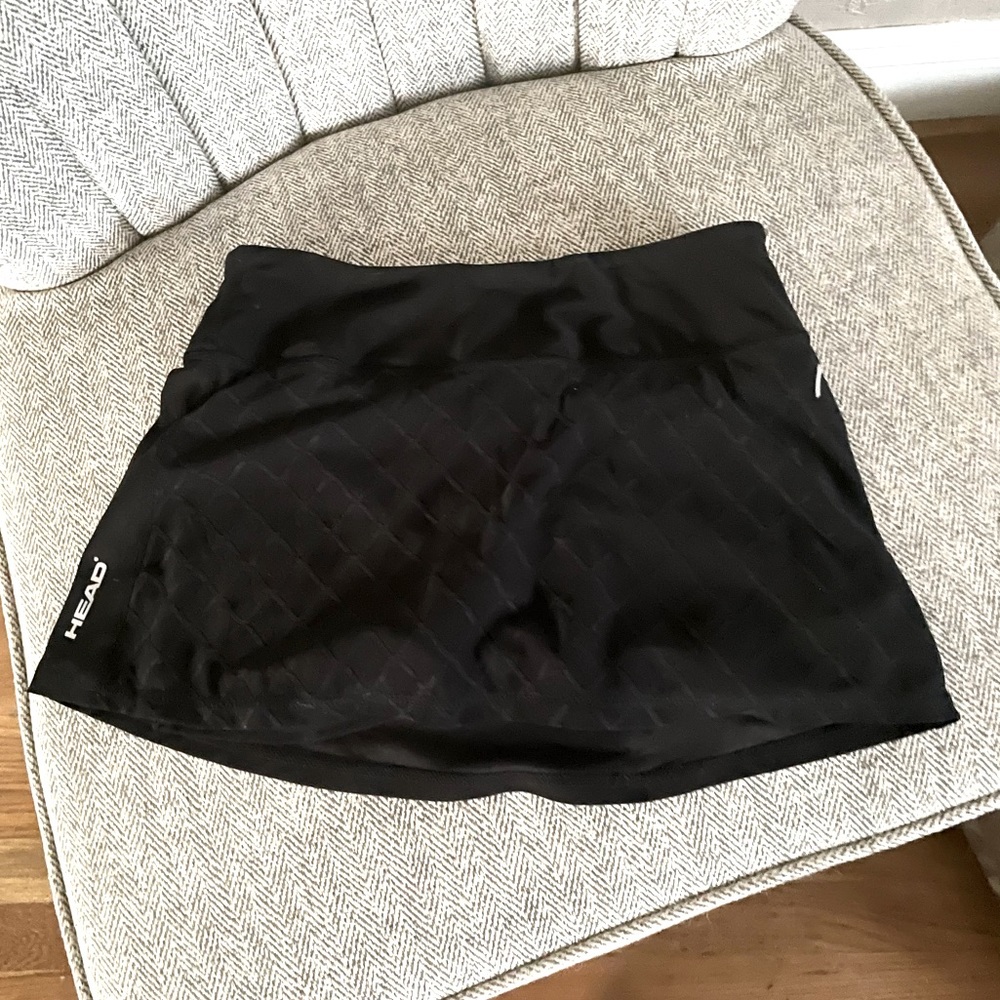 Head Black Short XS Skort Skirt Golf Tennis Shorts
